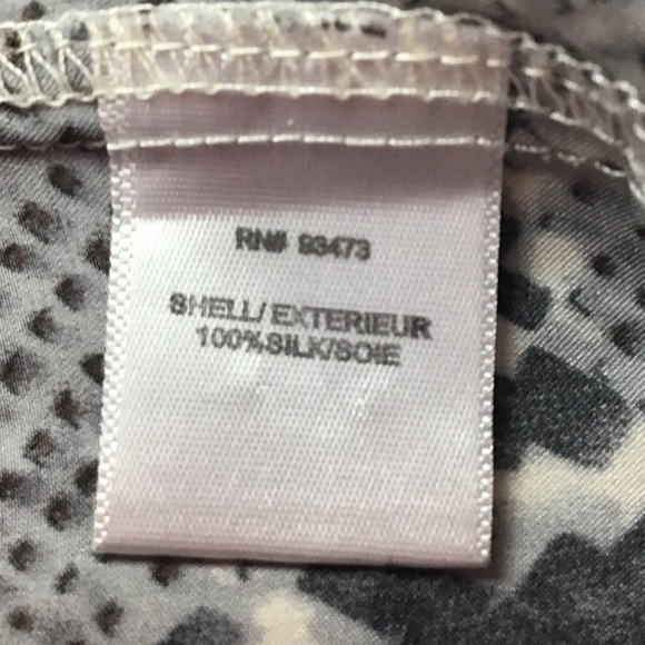 Snappy Turtle Silk Snakeskin Long Sleeve Button Up Blouse Size XS - Picture 6 of 7